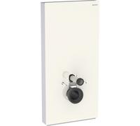 Geberit Monolith PLUS modulo sanitario per WC sospeso, 101 cm, attacco acqua laterale, con tubo di collegamento, Colorazione: Grigio sabbia di vetro / Alluminio - 131.222.JL.7