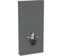 Geberit Monolith PLUS module sanitaire pour WC suspendu, 101 cm, entrée deau latérale, avec tubulure de raccordement, 131.222.CD.7, 131.222.CD.7, Colorazione: Vetro nero / alluminio spazzolato nero