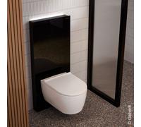 Geberit Monolith Plus modulo sanitario, per WC a parete, 131222SJ7, Monolith Plus nero/nero cromato spazzolato [Elementi ad Incasso > Elementi Incasso per WC]