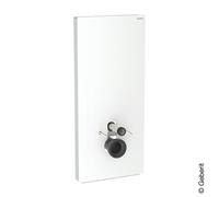 Geberit Monolith Plus modulo sanitario, per WC a parete, 131231SI7, Monolith Plus bianco/alluminio spazzolato [Elementi ad Incasso > Elementi Incasso per WC]