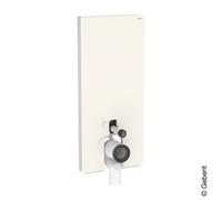Geberit Monolith Plus modulo sanitario per WC a pavimento, 131233JL7, Monolith Plus grigio sabbia/alluminio spazzolato [Elementi ad Incasso > Elementi Incasso per WC]
