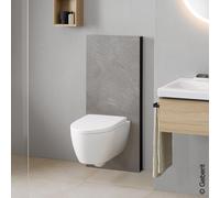 Geberit Monolith Plus modulo sanitario per WC sospeso, 131222007, Monolith Plus ardesia opaco/nero cromato spazzolato [Elementi ad Incasso > Elementi Incasso per WC]
