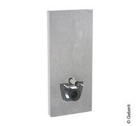 Geberit Monolith Plus modulo sanitario per WC sospeso, 131231JV7, Monolith Plus calcestruzzo opaco/alluminio spazzolato [Elementi ad Incasso > Elementi Incasso per WC]