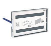 Piastra di copertura Geberit Omega, a filo, con cornice di visualizzazione - CM