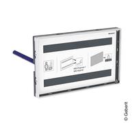 Piastra di copertura Geberit Omega, a filo, con cornice di visualizzazione - CM