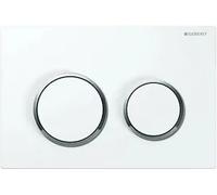 Geberit Omega20 115.085.Kj.1 Placca Comando 2 Tasti Bianco/cromato Codice Prod: 115.085.Kj.1