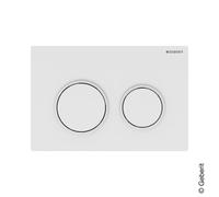 Geberit Omega20 placca di azionamento Round, 115085111, Round Omega20 [Placche di Scarico > Placche di Scarico per WC]