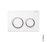Geberit Omega20 placca di azionamento Round, 115085KJ1, Round Omega20 [Placche di Scarico > Placche di Scarico per WC]