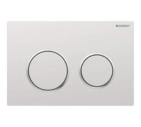 Geberit Omega20 plaques de déclenchement, pour rinçage à 2 quantités, 115.085.JQ.1, 115.085.JQ.1, Colorazione: laccato cromo opaco, rivestito facile da pulire / cromato lucido