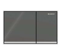 Piastra di azionamento Geberit Omega60, per doppio incasso, montaggio ad incasso, Colorazione: lava, specchiato / cromato lucido - 115.081.JK.1