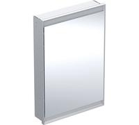 Geberit ONE armoire de toilette avec ComfortLight, 1 porte, montage encastré, aluminium anodisé, 60x90cm, 0, 505.801.00.1, 505.801.00.1, Versione: Fermati a destra