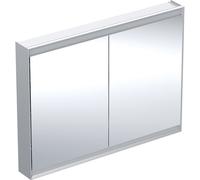 Armadio a specchio Geberit ONE con ComfortLight, 2 ante, montaggio a parete, 120x90x15cm, 505.815.00., Colorazione: Alluminio anodizzato - 505.815.00.1