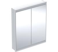 Geberit ONE armadio a specchio con ComfortLight, 2 porte, montaggio nascosto, 75x90x15cm, 505.802.00., Colorazione: bianco / alluminio verniciato a polvere - 505.802.00.2