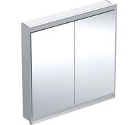 Armadio a specchio Geberit ONE con ComfortLight, 2 ante, montaggio nascosto, 90x90x15cm, 505.803.00., Colorazione: Alluminio anodizzato - 505.803.00.1
