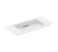 Geberit Lavabo per mobili One 500395, senza foro per rubinetto, con sfioratore, 900x400 mm, Colorazione: Cromo lucido - 500.395.01.1