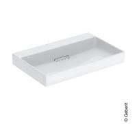 Geberit ONE scarico lavabo orizzontale, 75x14,2x48cm, 505.03, Versione: senza foro per rubinetto