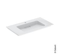 Geberit ONE mobili scarico lavabo orizzontale, 90x13x47,5cm, 505.00, Versione: Centro del foro del rubinetto - 505.006.00.1