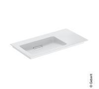 Lavabo Mobile Geberit ONE Lavabo sinistro, scarico orizzontale 900x480mm Bianco/Bianco brillante