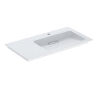 Geberit ONE mobili lavabo uscita orizzontale, spazio per ripiano a sinistra, 90x13,1x47,5cm, 505,0, Versione: Foro di rubinetto a destra - 505.009.00.1