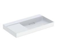 Geberit ONE lavabo sortie horizontale, surface de rangement à gauche, 90x14,2x48cm, 505044001, 505044001, Versione: senza foro per rubinetto - CM