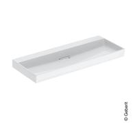Geberit ONE scarico lavabo orizzontale, 120x14,2x48cm, 505.04, Versione: senza foro per rubinetto - 505.047.00.1
