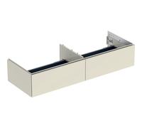 Mobiletto Geberit ONE per lavabo da appoggio, 2 cassetti, 133,2x26,6x47cm, 505.076.00., Colorazione: grigio sabbia laccato lucido - 505.076.00.4
