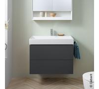 Geberit ONE armoire sous lavabo, 2 tiroirs, 74x50,4x47cm, 505.262.00.3, 505.262.00.3, Colorazione: laccato lava opaco