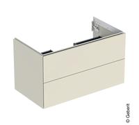 Mobiletto Geberit ONE, 2 cassetti, 88,8x50,4x47cm, 505.263.00., Colorazione: grigio sabbia laccato lucido - 505.263.00.4