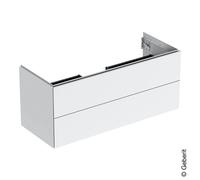 Geberit ONE armoire sous lavabo, 2 tiroirs, 118,4x50,4x47cm, 505265001, 505265001, Colorazione: laccato bianco lucido - CM