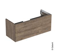 Mobiletto Geberit ONE, 2 cassetti, 118,4x50,4x47cm, 505.265.00., Colorazione: Struttura in legno noce noce hickory / melaminico - 505.265.00.6