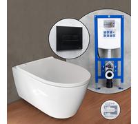 Geberit ONE set completo WC a parete con elemento incasso neeos,, 500201011+16601BM#SET, ONE bianco [WC > WC]