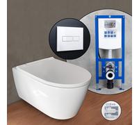 Geberit ONE set completo WC a parete con elemento incasso neeos,, 500201011+16601WH#SET, ONE bianco [WC > WC]