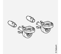 Geberit ONE set fissaggio a parete a scomparsa, attacco a baionetta, 243978001, ONE [WC > Ricambi WC]