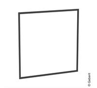 Geberit ONE telaio di copertura per armadietto a specchio da incasso, 505845003, ONE nero opaco [Armadietti a Specchio > Accessori per Armadietti a Specchio]