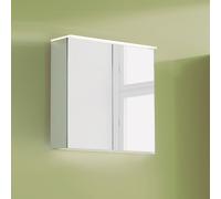 Geberit Option Plus armadio a specchio con illuminazione, due ante, larghezza: 75 cm, 500206001 - 500.206.00.1