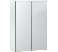Geberit Option Armadio a specchio Basic con illuminazione, due ante, larghezza 50 cm, 500257001 - 500.257.00.1