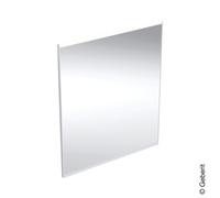 Specchio illuminato Geberit Option Plus Square, illuminazione diretta e indiretta, larghezza 60 cm, 502.781., Colorazione: Alluminio anodizzato - 502.781.00.1