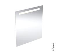 Geberit Option Basic Square specchio illuminato, illuminazione superiore, 502.8, Versione: 60x70cm - 8 Watt - 502.805.00.1