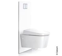 Piastra di design Geberit per il sistema WC completo Geberit AquaClean, Colorazione: Bianco - 115.329.11.1