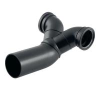 Geberit PE doppia curva di collegamento 90° eccentrica, per WC sospeso, DN 100 /