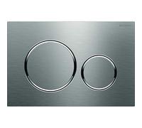 Geberit Piastra attuatore Sigma20 per Il Lavaggio a 2 volumi, colorazione: Spazzolato, Facile da Pulire/lucidato - 115.882.SN.1