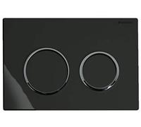 Placca Geberit Omega20 RouNero Cromato Lucido | 115.085.KM.1 Nero