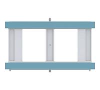Geberit, Piastra di azionamento per cassette di risciacquo ad incasso Sigma 70 115.620.00.1, doppio scarico, personalizzabile, 115620001