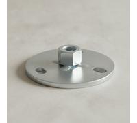 Geberit Piastra di base rotonda, a tre fori, con manicotto filettato M10, 362.83