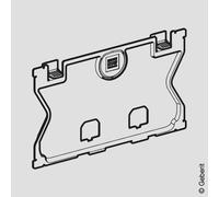 Geberit piastra di protezione per cassetta di scarico da incasso Sigma, 241824001, Sigma bianco [WC > Ricambi WC]