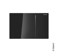 Geberit piastra frontale per placca di azionamento Sigma70, 242813SJ1, Sigma70 nero [Parti di Ricambio > per Placche di Scarico]