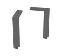 Geberit piedi per mobili, 2 pezzi, 502330161, Universal nero opaco [Mobili da Bagno > Accessori per Mobili da Bagno]