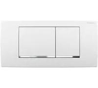 Piastra attuatore Geberit Twinline30, per risciacquo doppio, 115.899., Colorazione: bianco / cromo lucido cromato - 115.899.KJ.1