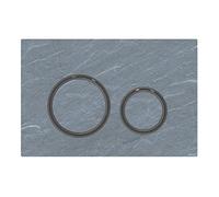 Geberit Placca di azionamento Sigma21, per risciacquo Doppio, Colore Metallo Nero Cromo, colorazione: Nero Cromato/Ardesia Mustang - 115.651.JM.1