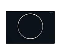 Geberit, Placca di comando Sigma10 115.758.14.5, per risciacquo a 1 quantità, colore nero opaco, cromo 115758145